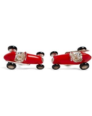 Deakin & Francis Sterling Racing Car Cufflinks - Red