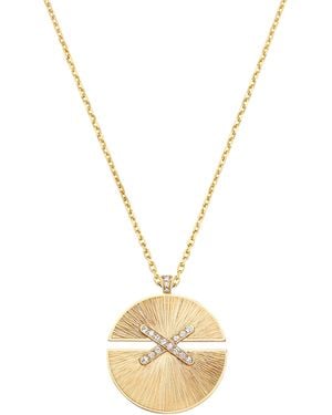 Chaumet Large And Diamond Jeux De Liens Harmony Pendant Necklace - Metallic