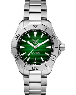 Tag Heuer Stainless Steel Aquaracer Watch - Green