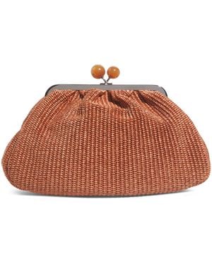Weekend by Maxmara Large Raffia-Effect Pasticcino Bag - Brown