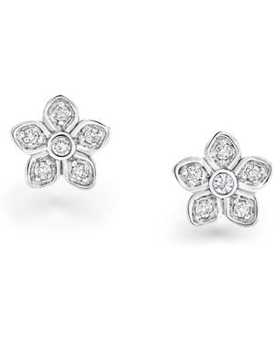 Graff And Diamond Wild Flower Stud Earrings - White