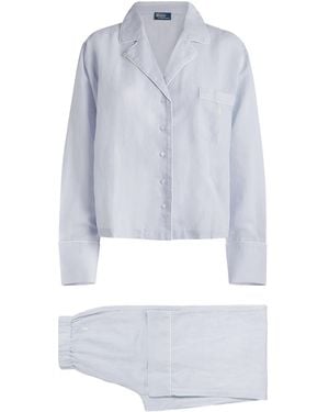 Polo Ralph Lauren Linen-Cotton Pajama Set - Blue