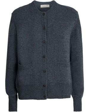 Johnstons of Elgin Donegal Cashmere Cardigan - Blue