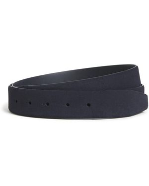 Giorgio Armani Suede Reversible Belt Strap - Blue