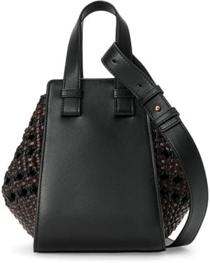 Loewe Leather Hammock Top-Handle Bag - Black