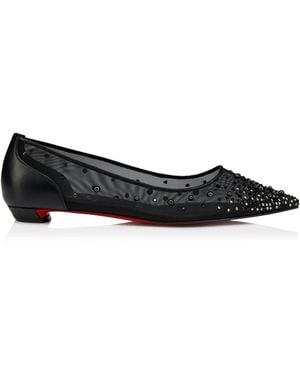Christian Louboutin Miss Z Degrastrass Ballet Flats - Black