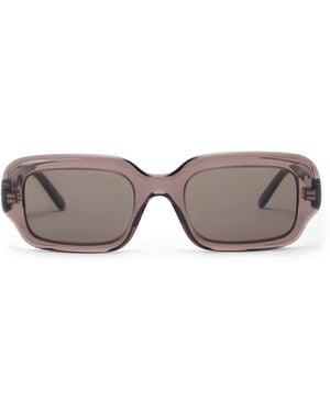 Loewe Acetate Rectangular Slim Sunglasses - Grey
