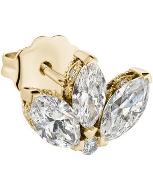 Maria Tash Diamond Lotus Single Stud Earring - White