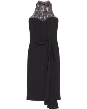 Valentino Silk Georgette Midi Dress - Black