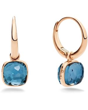 Pomellato And Topaz Nudo Earrings - Blue