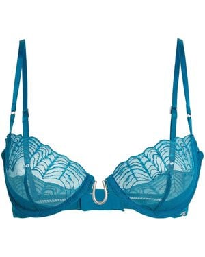 Calvin Klein Lace Balconette Bra - Blue