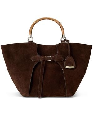 Ralph Lauren Suede Ralph Tote Bag - Brown