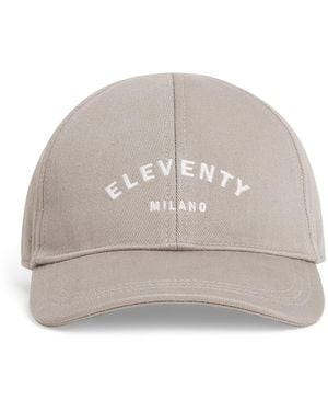 Eleventy Cotton Logo Baseball Cap - Grey