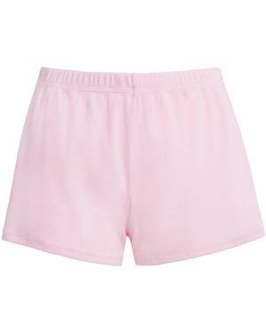 Skims Cotton Rib Shorts - Pink