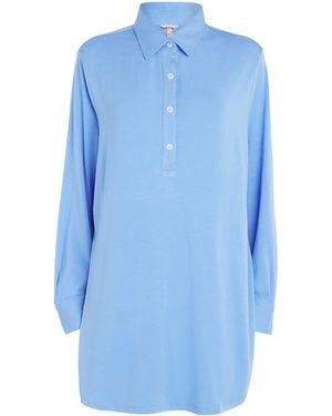 Eberjey Stretch-Modal Gisele Sleep Shirt - Blue