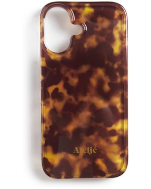 Atelje71 Tortoiseshell Iphone 16 Case - Brown