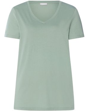 Hanro Stretch-Cotton Sleep & Lounge T-Shirt - Green
