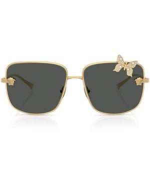 Versace Ve2282 Square Butterfly Sunglasses - Gray