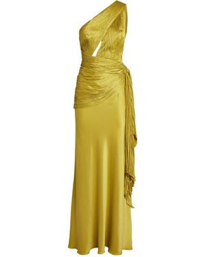 Maria Lucia Hohan Mlh M Bliss One Shoulder Gown - Metallic