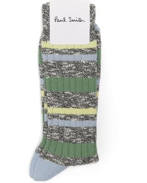 Paul Smith Chunky Stripe Socks - Green