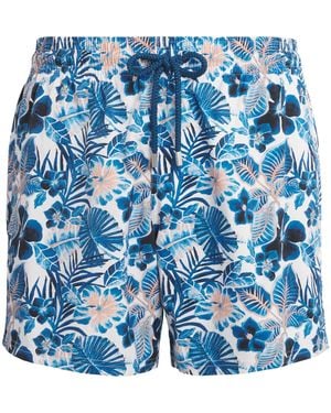 Vilebrequin Stretch Island Flowers Swim Shorts - Blue