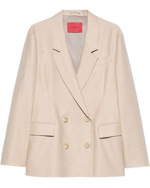 MAX&Co. Virgin Wool-Blend Blazer - Natural