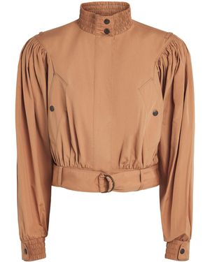 Chloé Organic Cotton Poplin Jacket - Brown