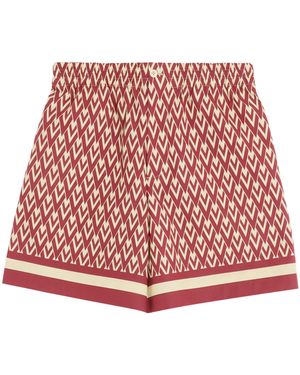 Valentino Toute La V Bermuda Shorts - Red