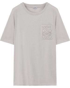 Loewe Cotton Anagram T-Shirt - Grey
