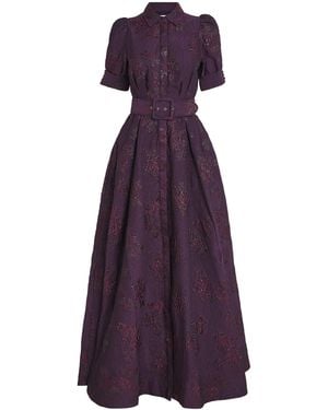 Rebecca Vallance Brocade Alfina Gown - Purple