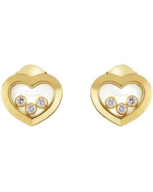 Chopard And Diamond Happy Diamonds Icons Earrings - Metallic