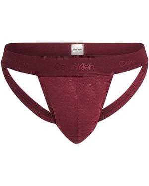 Calvin Klein Sculpt Lace Jockstrap - Purple