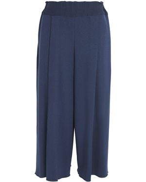 Issey Miyake Cropped Campagne Wide-Leg Pants - Blue