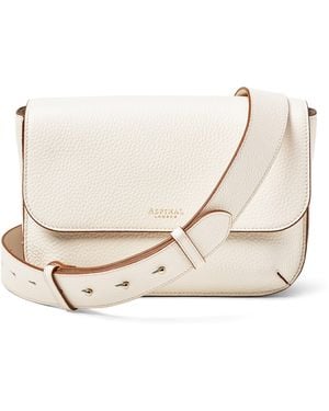 Aspinal of London Leather Ella Grande Cross-Body Bag - Natural