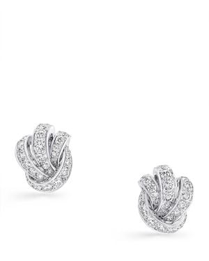 Graff And Diamond Tilda's Bow Stud Earrings - Metallic