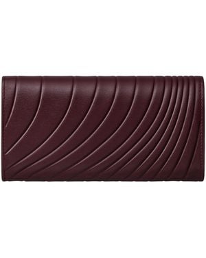Cartier Leather Panthère De International Wallet - Purple