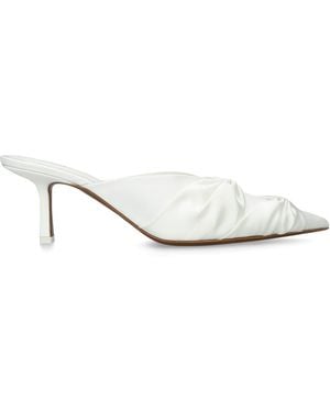 Neous Satin Geminga Heeled Mules 65 - White