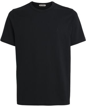 JW Anderson Cotton Embroidered Anchor T-Shirt - Black