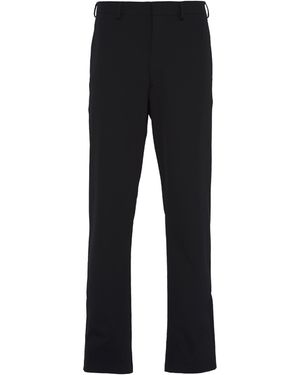 Prada Split-Detail Trousers - Black