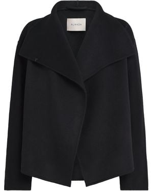 Almada Label Wool-Cashmere Cadie Coat - Black