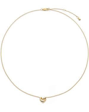 Monica Vinader Small Vermeil Infinity Heart Necklace - Natural