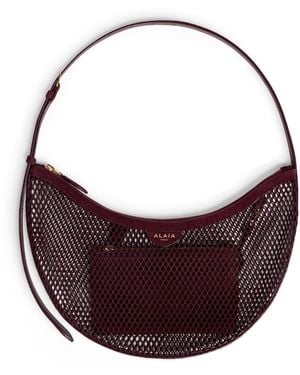 Alaïa Small One Piece Demi Lune Shoulder Bag - Purple
