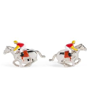 Deakin & Francis Sterling Horse And Jockey Cufflinks - Metallic