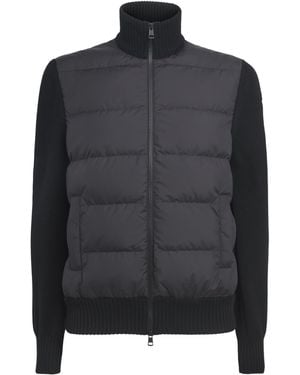 Moncler Down Hybrid Cardigan - Black