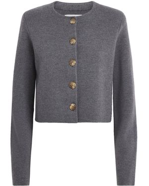 Brandon Maxwell Virgin Wool Ryder Jacket - Grey