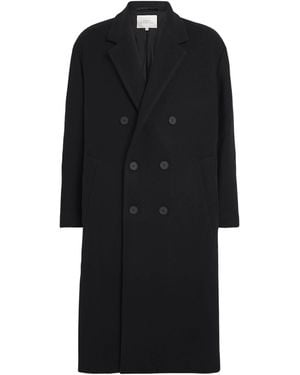Studio Nicholson Wool-Blend Double-Breasted Diall Overcoat - Black