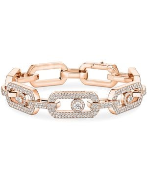 Messika So Move Xl And Diamond Chain Bracelet - Natural