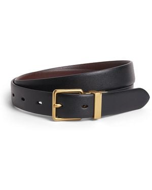 ME+EM Leather Reversible Belt - Black