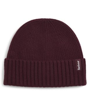 Barbour Wool-Cashmere Danforth Beanie - Red