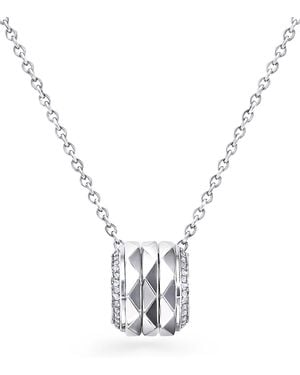 Graff And Diamond Lg Signature Pendant Necklace - Metallic